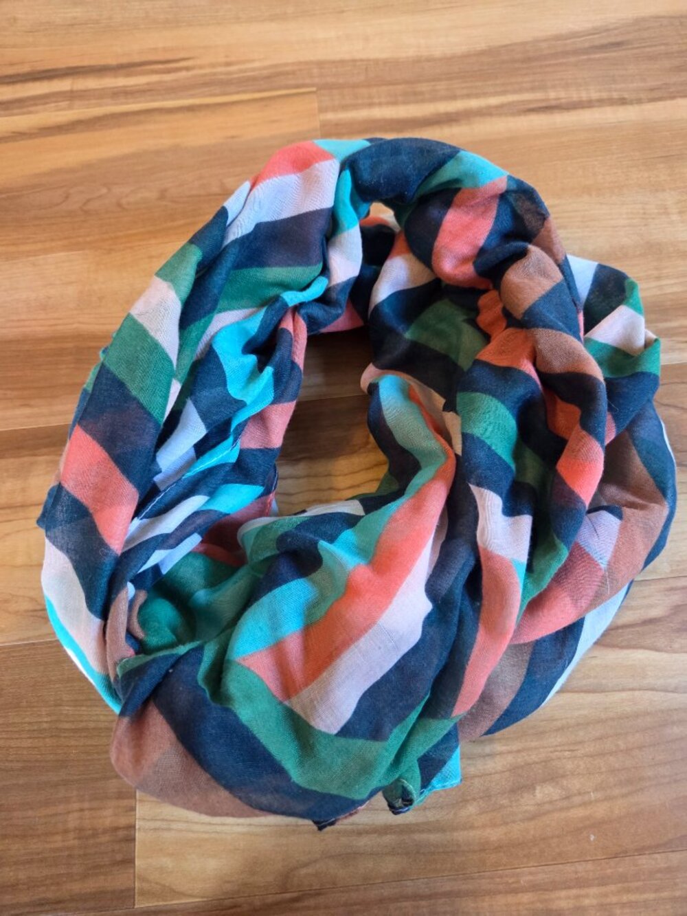 Multicolor Striped Scarf by Printed Village